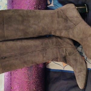 Diane von furstenberg suede knee boots